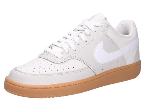NIKE W Court Vision LO, Sneaker Mujer, Light Bone White Phantom Gum Yellow, 37.5 EU