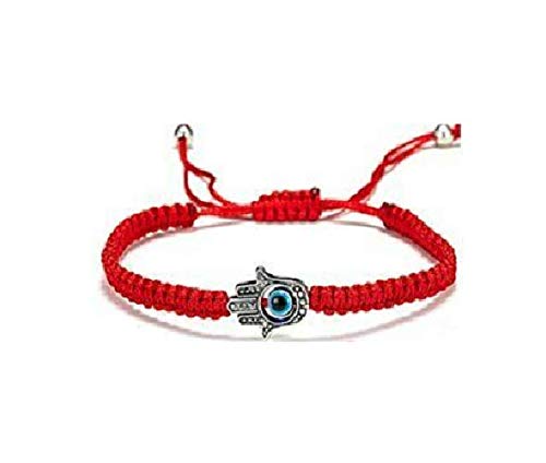 OOMPH Jewellery Red Braided Fatima Hamsa Evil Eye Good Luck Charm Fashion Bracelet for Women & Girls (BOIS18) (B07Y5D3DP7) Amazon Price History, Amazon Price Tracker