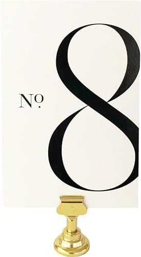 Weekend Paper Co.™ Modern Table Numbers, Single Sided 4x6 Modern ...