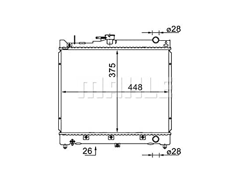 MAHLE Radiator ���W�G�[�^�[ ���W�G�^�[ SUZUKI JIMNY �I�t���[�h�� ��R���o�[�`�u�� (SN) 1.3 16V 4WD (SN413, JB43) 02.2001- CR 1576 000S