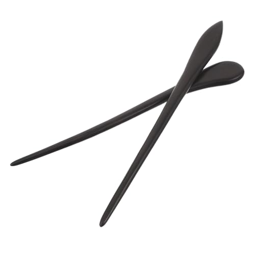 CTIRCHIU 2個 檀木製簪 古典風ステップ揺れデザイン ヘアピン 伝統的な漢服アクセサリー 女性用ヘアスティック 和風髪飾り ヴィンテージスル