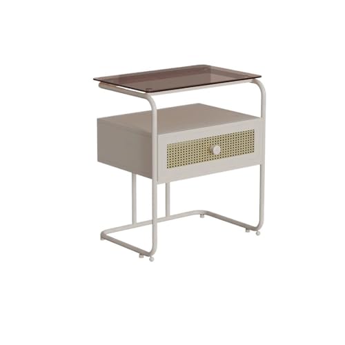 Table de nuit en fer pour stabiliser vos lampes et ranger vos livres de chambre