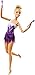 Barbie Made to Move poupée articulée gymnaste ultra flexible en robe dégradé blanc et violet avec collants, jouet pour enfant, FJB18