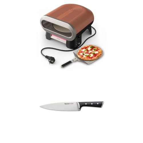 Tefal Pizza Pronto Four à Pizza Électrique d'Extérieur avec Pierre Rotative Automatique Pelle à Pizza Incluse…