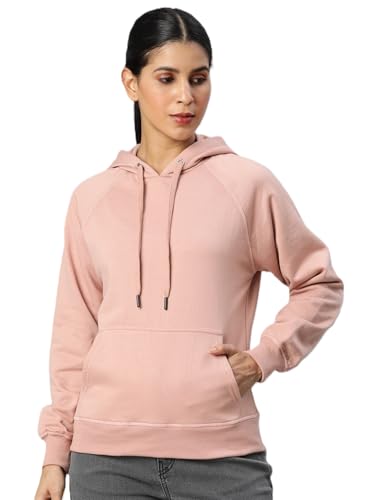 Image of ADBUCKS Women's Cotton Winter Jacket Sweatshirts Casual Drawstring Clothes Pullover Hoodie With Kangaroo Pocket Ii Womens Jacket Ii Winter Sweater Hoodie For Women & Girls