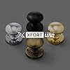 XFORT Mortice Door Knobs in Matt Black | Mushroom Style Internal Door Knobs for Wooden Doors | Round Victorian Doorknobs #4
