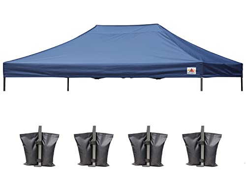 Image of ABCCANOPY Replacement Canopy Top for Pop Up Canopy Tent (10x15, Navy Blue)