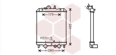 VAN WEZEL Radiatore motore Grupo Rafredamento Radiatore Rafredamento Motore Larghezza della rete 330mm Lunghezza della rete 430mm Profondità della rete 32mm Compatibilità con PIAGGIO 92002002