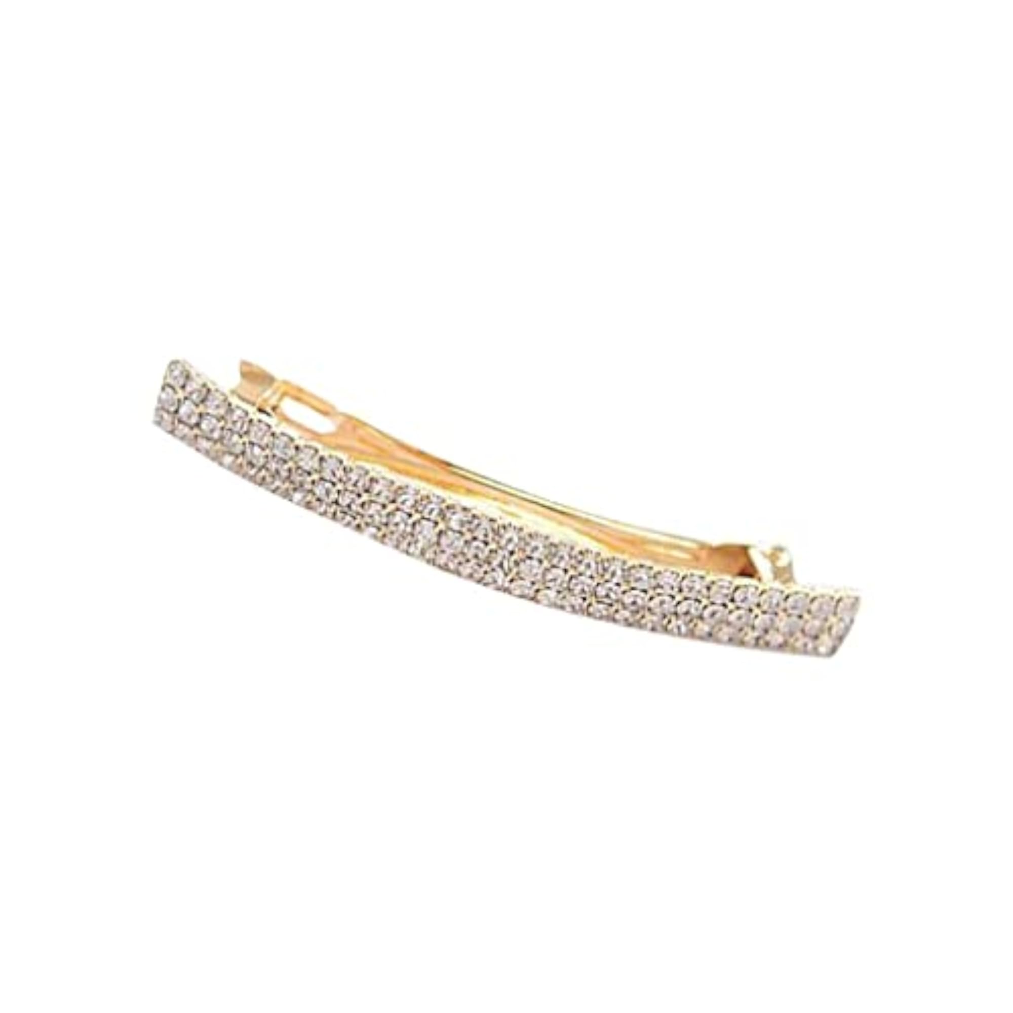 Automatic Rhinestone French Barrette Hair Clip