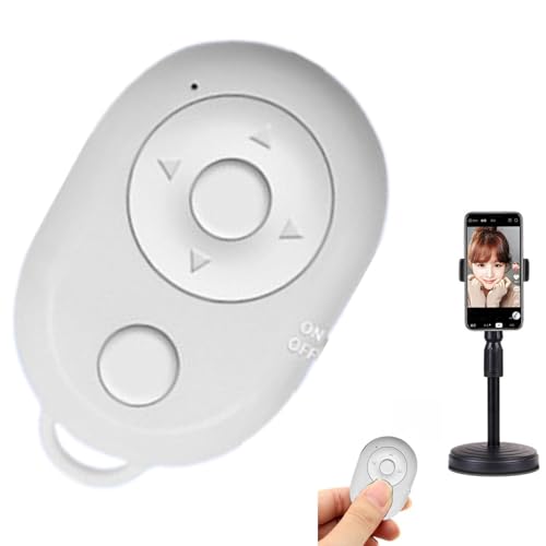 Mini controlador de botón de videocámara – girador de página inalámbrico para lectura de libros electrónicos. Clicker de dedo para grabación de fotos, vlogging, teléfonos inteligentes y presentaciones