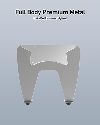 Image of ergounion VESA Laptop Tray for Monitor Mount, Holds Laptops up to 17.3 Inches and 28.6 lbs, Fits 100x100mm VESA, Notebook Tray Office Desk Accessories, Silver