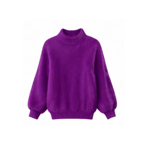Gaexia Womens Turtleneck Sweater Oversized Fuzzy Knit Sweaters Pullover - image 3