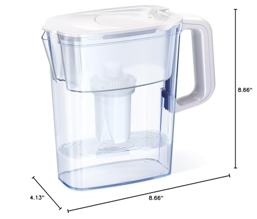 AQUAPHOR Water Filter Pitcher Compact 5 Cup with 1 x B15 Filter - White