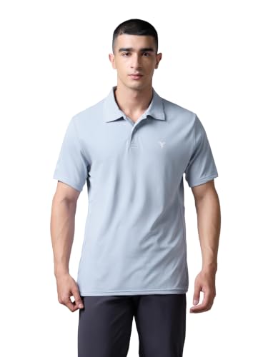 Image of TECHNOSPORT Men's Half Sleeve Polo T-Shirt Techno Dry Slim Fit