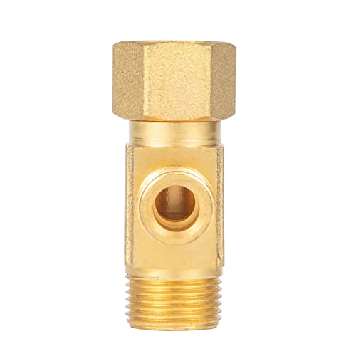 image for Breezliy Lead-Free Brass Angle Stop Add-A-Tee Valve,3/8-Inch Compressi
