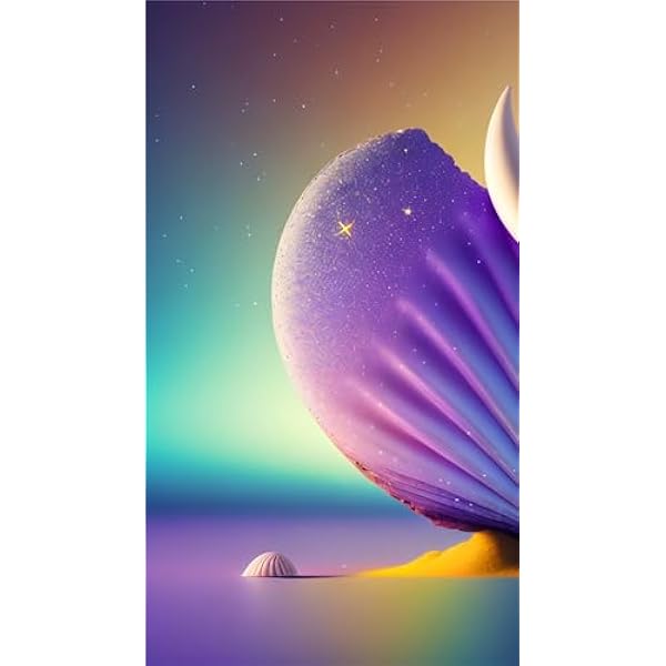 5D Diamond Painting Conchiglie colorate 55x100cm, DIY Kit di Pittura per Diamanti per Bambini Adulti, Pieno Diamante Cristallo Pittura Digitale Arte Strass Ricamo kit completo, per Decor Casa K-108