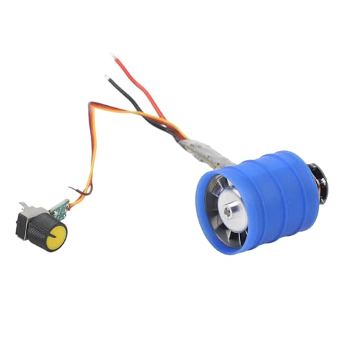 Auratrove Moteur à haute vitesse sans balais CC, ventilateur turbo 12 V avec turbine en alliage de zinc pour séchoirs à main et petits appareils, 90 000 à...