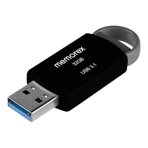 32GB Memorex USB 3.1 Flash Drive – Transfer Speeds Up to 10x Faster Than USB 2.0, Latest USB 3.1 Gen 1 Technology, Lightweight Design, for Daily File Management, Type-A Connector