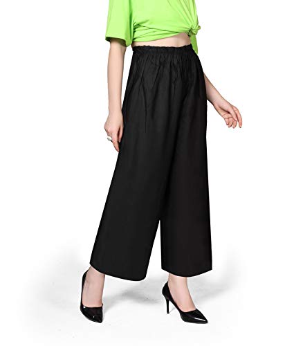 Image of Pranjal Women's Premium Regular Fit Rayon Palazzo - Free Size, Fits Up to 2XL, Stylish & Comfortable (Plazo P)