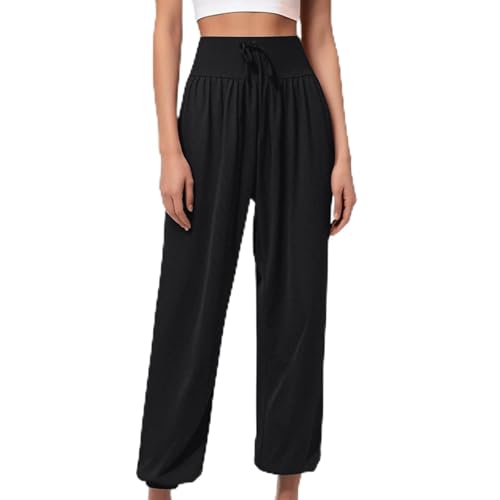 Vhersily Pantalones de trabajo para mujer, elásticos, para playa, correr, viajes públicos, ligeros, para moto, de viaje, elegantes, de cintura alta, para vacaciones, holgados, transpirables