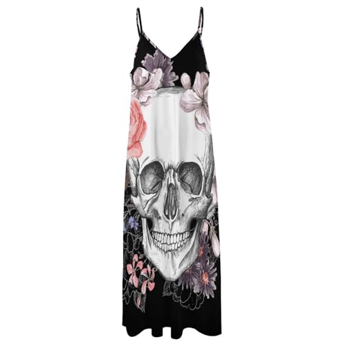Robe longue fleur blanche de crâne : le vêtement de plage fluide pour ne plus souffrir de la chaleur