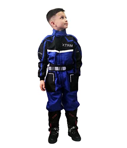 KIDS RACE KART SUIT - Junior Motocross Child Quad Dirt Bike MX Off Road Trials Go-Karting Enduro Children ATV MTB BMX Sports Overalls Racing One Piece Suit