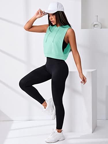 SweatyRocks Women's Sleeveless Workout Top Gym Activewear Crop Tank Top Open Side Shirt for Athletic Exercise Running3