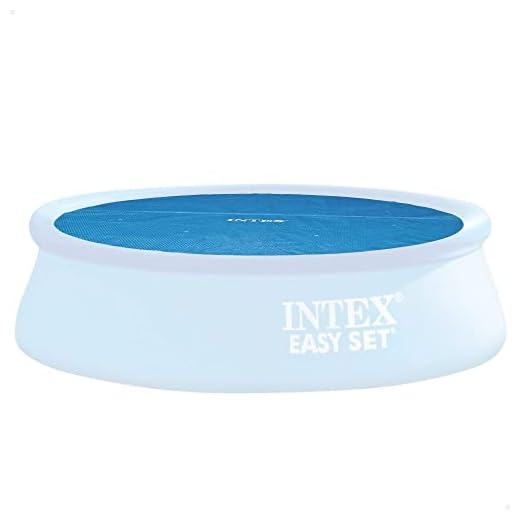 Intex 55260 - Cobertor Piscina Redonda Ø244 Cm | Cubierta Piscina Redonda Recomendado Para Proteger El Agua Y Mantener El Calor | Cubre Piscina Redonda