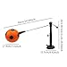 Vaveren Soccer Trainer Soccer Training Equipment Speed Agility Assistance Solo Practice Soccer Ball Kicking Stand for Indoor Outdoor, Orange