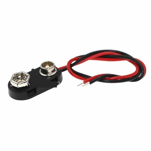 Conector a presión para batería de 9 V Tipo T de 15 cm