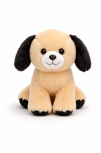 Image of Plush Dog Toys for Kids Stuffed Animal Puppy Soft Toy, Birthday Gift, Adorable Gifts for Kids and Adult, Glitter Eyes, 23 CM (Beige) | for Boys & Girls