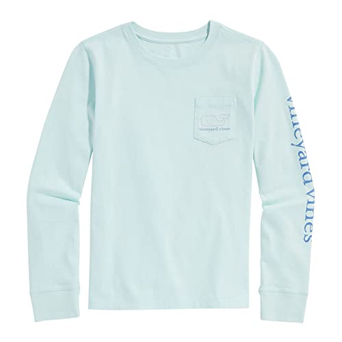 Image of Vineyard Vines Girls Vintage Whale Long-Sleeve Pocket Tee