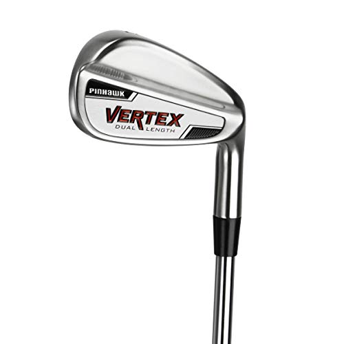 CaddiesShack Golf Custom Assembled Pinhawk Vertex Dual Length Iron Set (Right, Graphite, Senior)