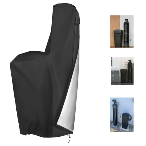 TORUTA Universal Water Softener Cover - Fits 55H x 30W x 16D Softeners One-Piece Design with Full-Length Nylon buckle Straps Weatherproof Fleck/GE/Kenmore Compatible
