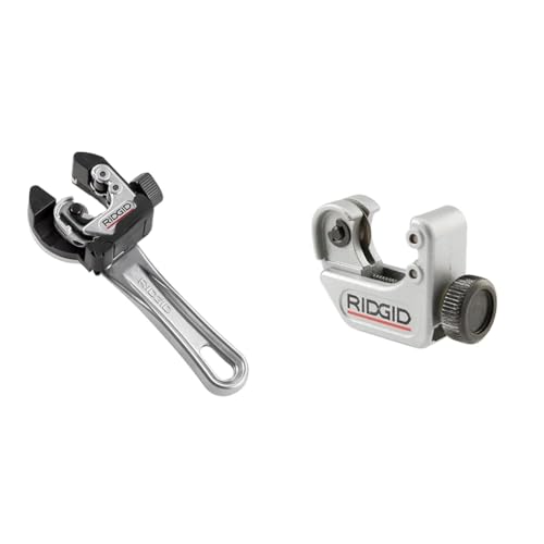 Image of RIDGID 2-in-1 Close Quarters 1 /4 inch to 1-1 /8 inch Metal Tubing Cutter Bundle with 3 /16 inch to 15 /16 inch Tube Cutter