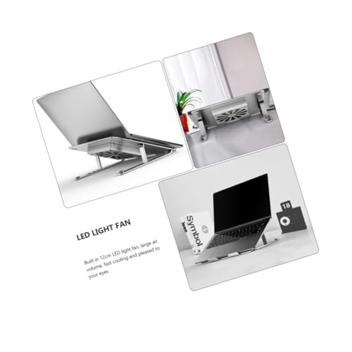 Base para laptop con ventilador USB y soporte ajustable miniatura 2