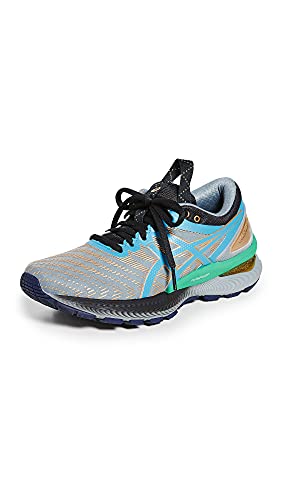ASICS Women's Fn1-S Gel-Nimbus 22 Shoes, 5.5M, Stone Grey/Pure Gold