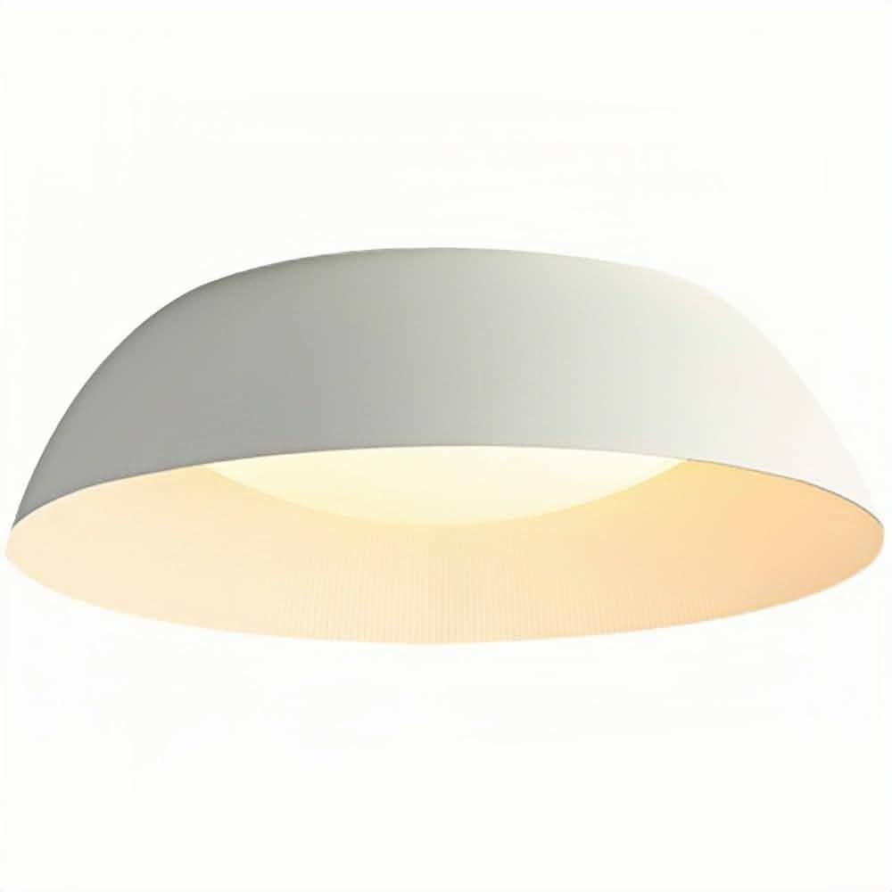 LUOYAOB Nordic Modern and Minimalism 17.7in Ceiling Lights Acrylic Shade Flush Mount Ceiling Lamps Aluminum Body 3-Color Temperature Ceiling Light Fixture for Bedroom Living Room