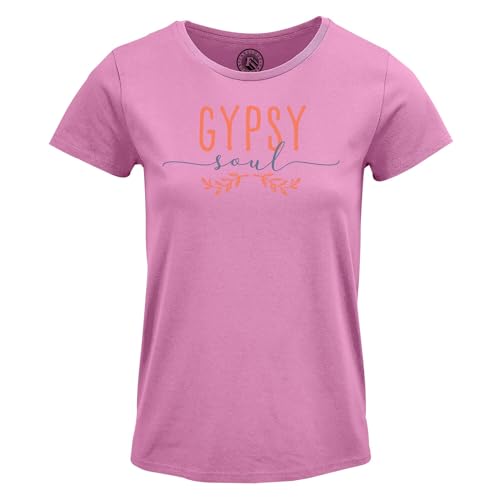 T-Shirt Gypsy Soul femme col rond vêtement bohémien chic mode gypsy