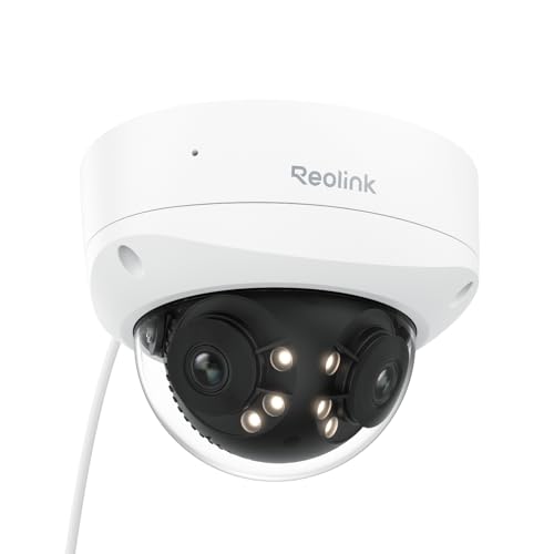 REOLINK Duo 3V PoE, 16MP UHD Dual-Lens PoE Security Camera with 180° Panoramic, Motion Track, Color Night Vision, Smart Detection, 2 Way Talk, IK10 Vandal-Proof, IP67 Weatherproof, No PT Sup