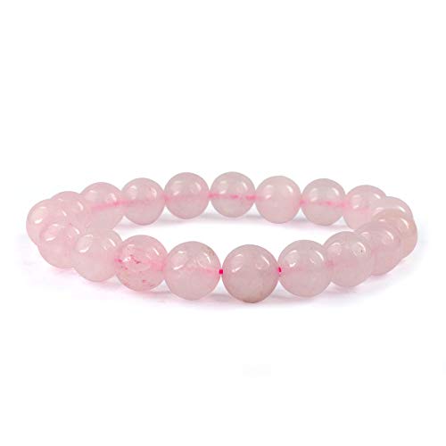 Image of Reiki Crystal Products Certified Natural Crystal Stone Round 10 mm Beads Bracelet for Men & Women | Reiki Charged Gemstone Jewellery Bracelet | Multiple Stone Variants Available