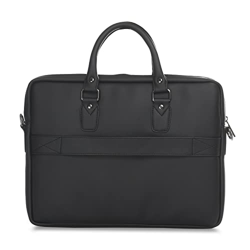 Image of Vaku Luxos MILAN 14 Inch Laptop Bag Leather Collection Messenger Organizer Shoulder Sling Office Bag for Men & Women With Adjustable Strap for Laptop and MacBook up to 14 inch