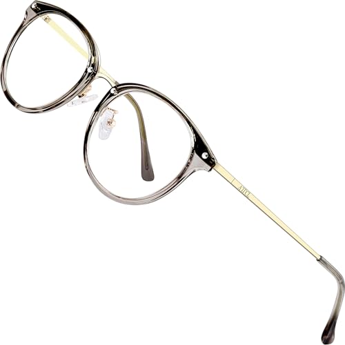 ATTCL Unisex blaulichtfilter brille computerbrille zum Blockieren von UV-Kopfschmerz [Augenbelastung Reduzieren] Gaming Brillen(Herren/Damen) (Gray 19702)