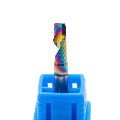 Image of BestParts High Performance 5Pcs Solid Carbide 1 Flute End Mill, DLC(Ta-C) Coated, Single Flute, 1 /8 inch Cutting Diameter, 1 /8 inch Shank Diameter, 2 /5 inch Length of Cut, 1-1 /2 inch Overall Length