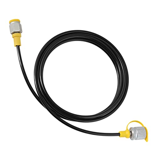 Image of 1 PCS raulic Pressure Test Hose, 2m /6FT, M16*2, 1 /4BSP, Black, Nylon & Polyurethane, 1.5mm Wall, 2mm I.D., 5mm O.D., 64Mpa Pressure, 105g, 1 Pack