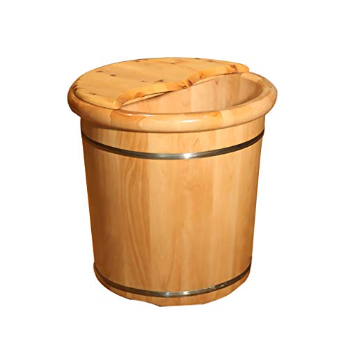 Baril de madera de cedro para baño de pies, spa y masaje