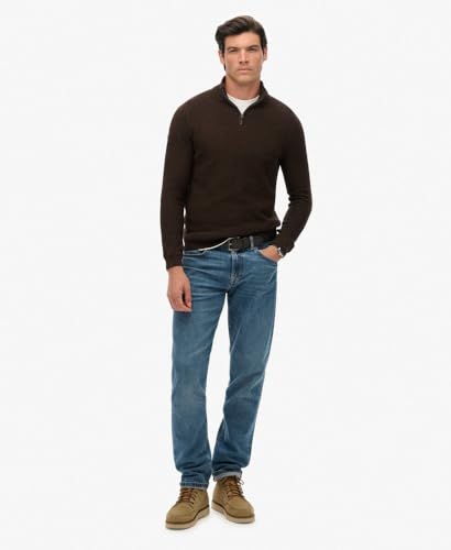 Pull texturé en coton à col camionneur Superdry - vue 5