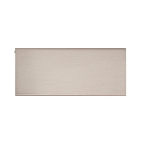 Image of Amerock | Cabinet Pull | Satin Nickel | 3 inch (76 mm) Center to Center | Edge Pull | 1 Pack | Drawer Pull | Drawer Handle | Cabinet Hardware