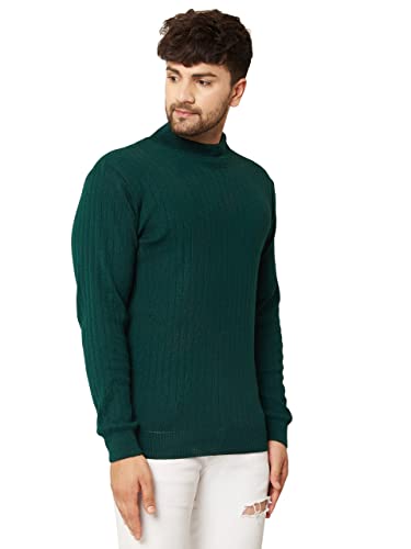 Image of Kvetoo Men High Neck Full Sleeve Winter Woolen Sweater