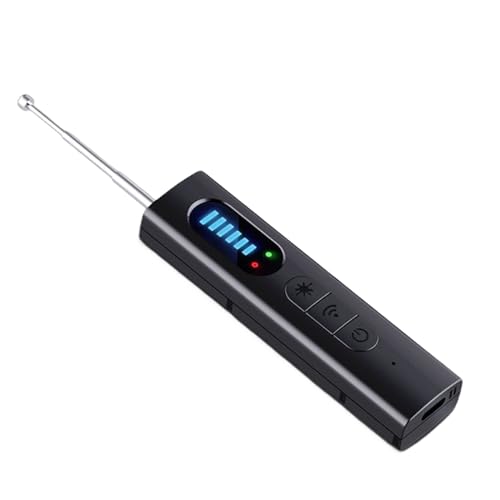tuwiwol Detector de micrófonos espía Profesional con detección de Campo magnético y Detector de cámara Oculta para una detección de señal eficaz.